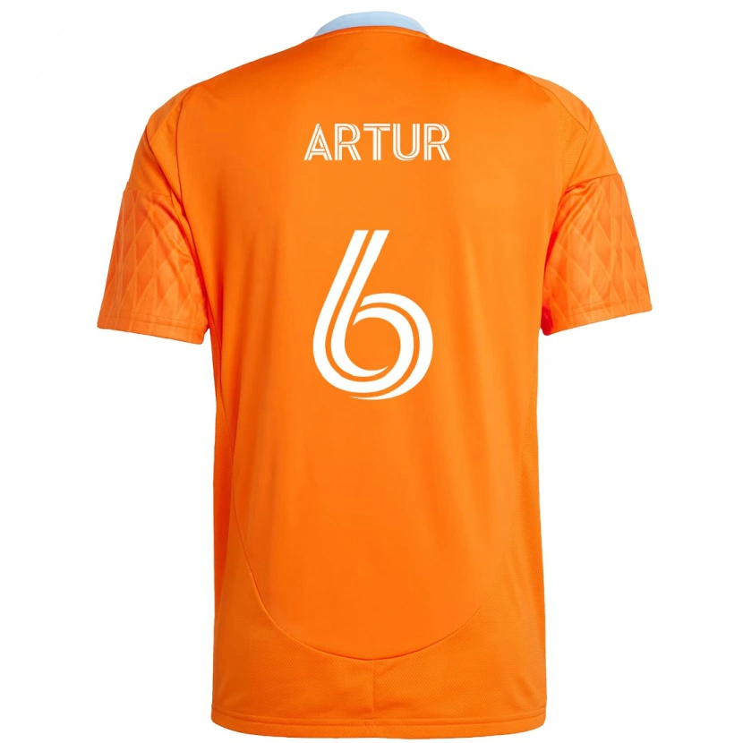 Danxen Heren Artur #6 Oranje Wit Thuisshirt Thuistenue 2025/26 T-Shirt