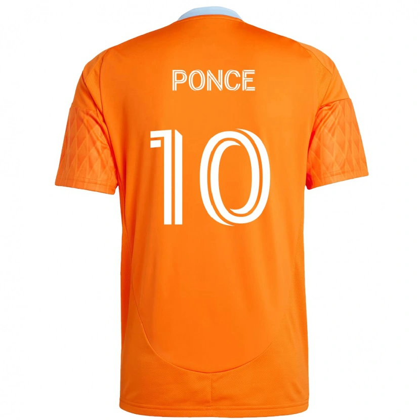 Danxen Heren Ezequiel Ponce #10 Oranje Wit Thuisshirt Thuistenue 2025/26 T-Shirt