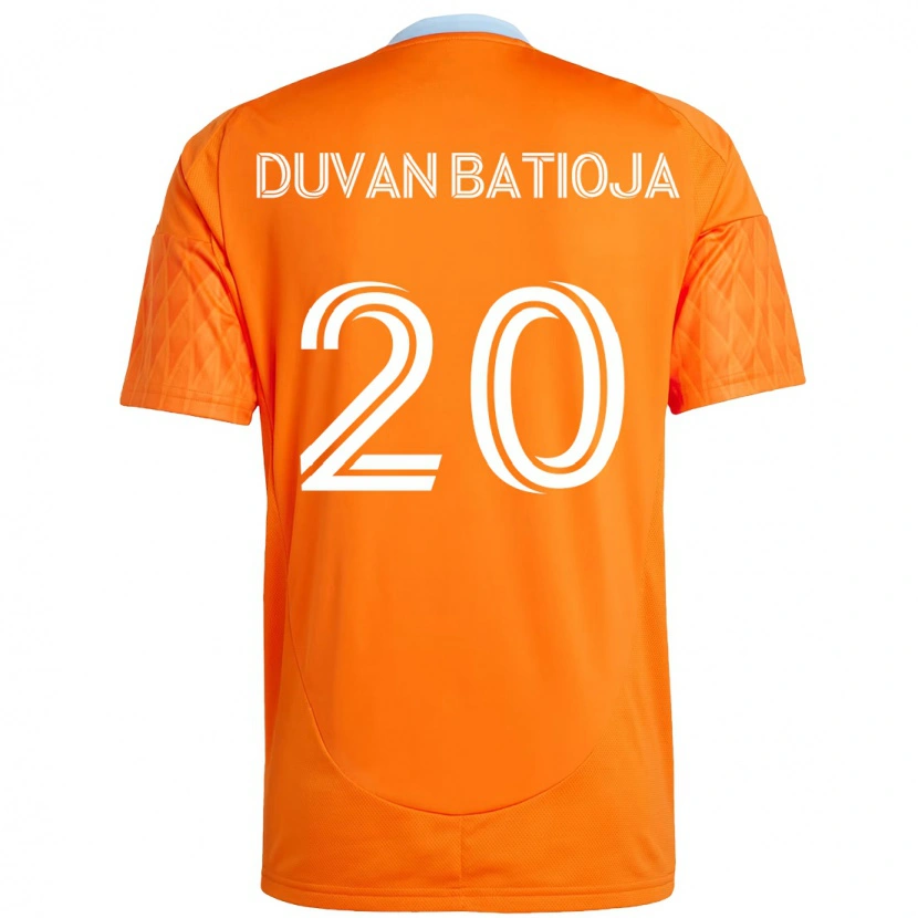 Danxen Heren Andy Batioja #20 Oranje Wit Thuisshirt Thuistenue 2025/26 T-Shirt
