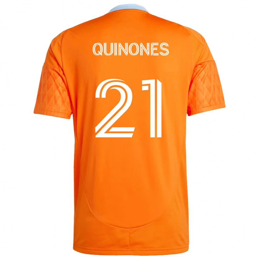 Danxen Heren Nelson Quiñónes #21 Oranje Wit Thuisshirt Thuistenue 2025/26 T-Shirt