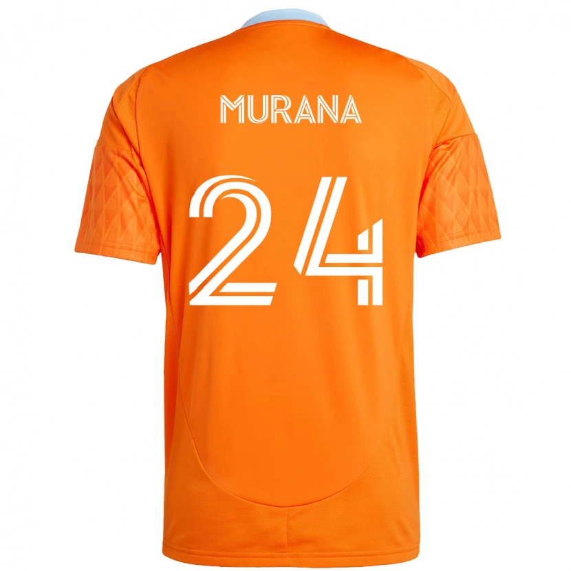 Danxen Heren Mujeeb Murana #24 Oranje Wit Thuisshirt Thuistenue 2025/26 T-Shirt