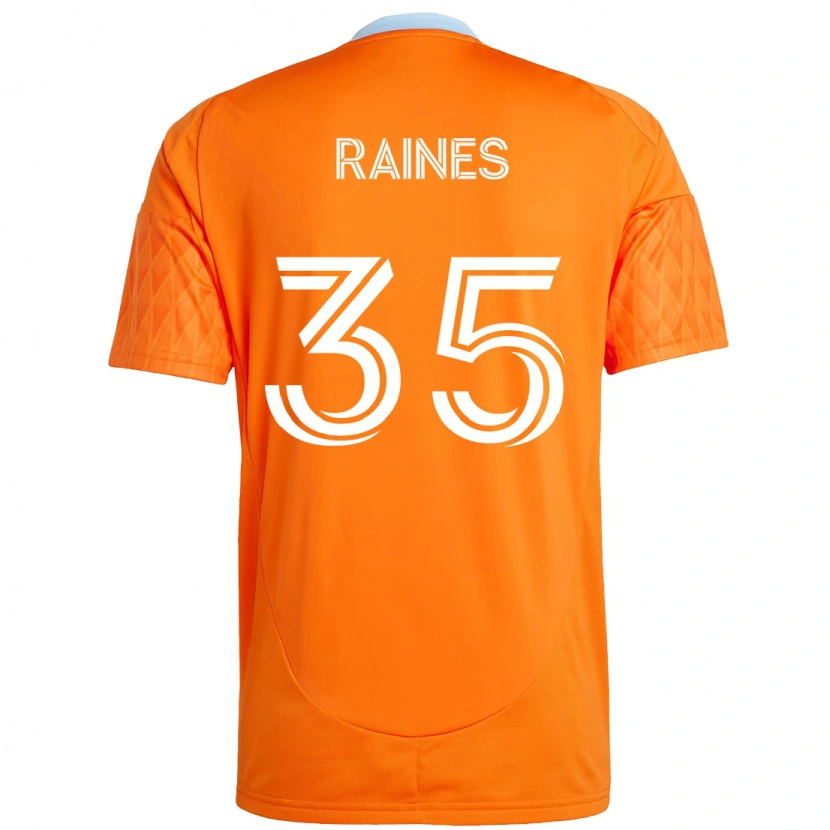Danxen Heren Brooklyn Raines #35 Oranje Wit Thuisshirt Thuistenue 2025/26 T-Shirt