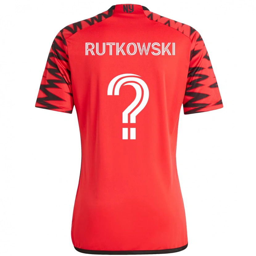 Danxen Heren Alan Rutkowski #0 Rood Zwart Thuisshirt Thuistenue 2025/26 T-Shirt