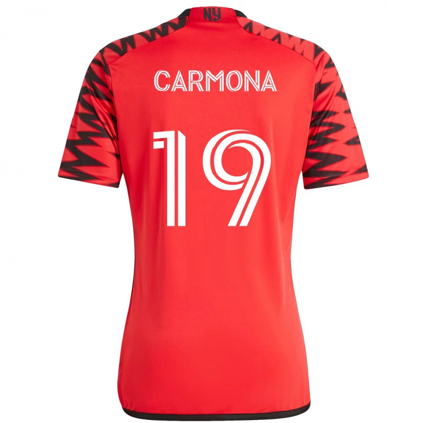 Danxen Heren Wikelman Carmona #19 Rood Zwart Thuisshirt Thuistenue 2025/26 T-Shirt