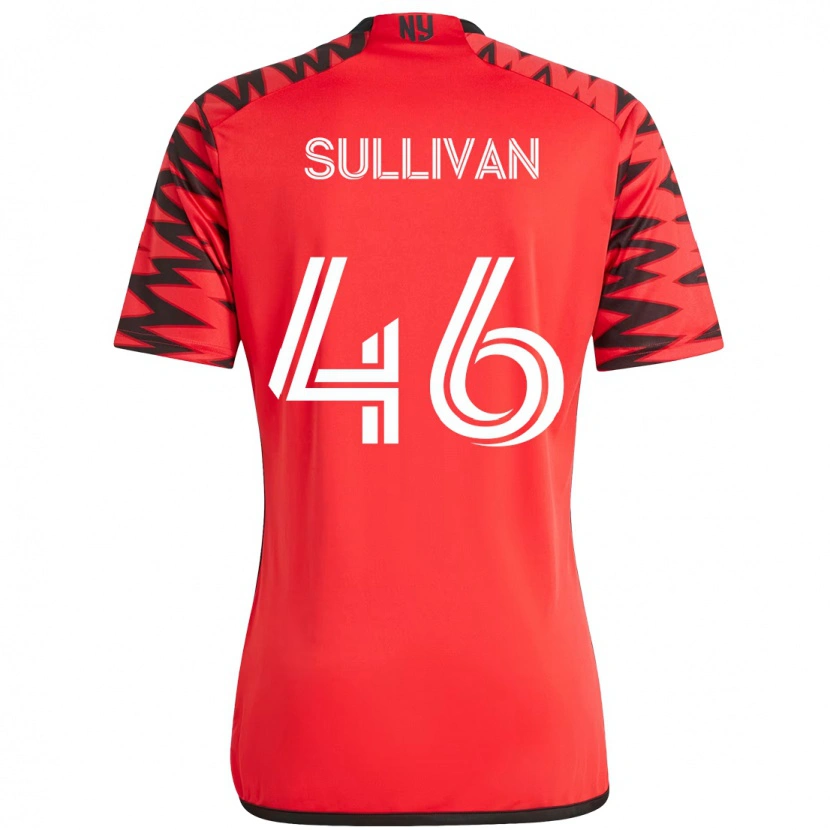Danxen Heren Dylan Sullivan #46 Rood Zwart Thuisshirt Thuistenue 2025/26 T-Shirt