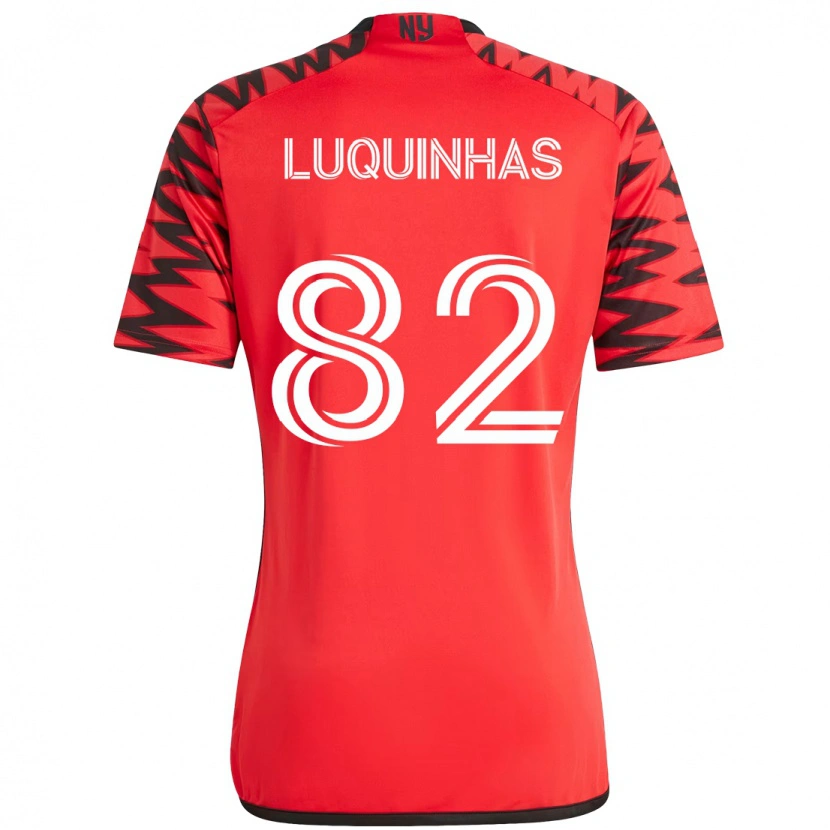 Danxen Heren Luquinhas #82 Rood Zwart Thuisshirt Thuistenue 2025/26 T-Shirt