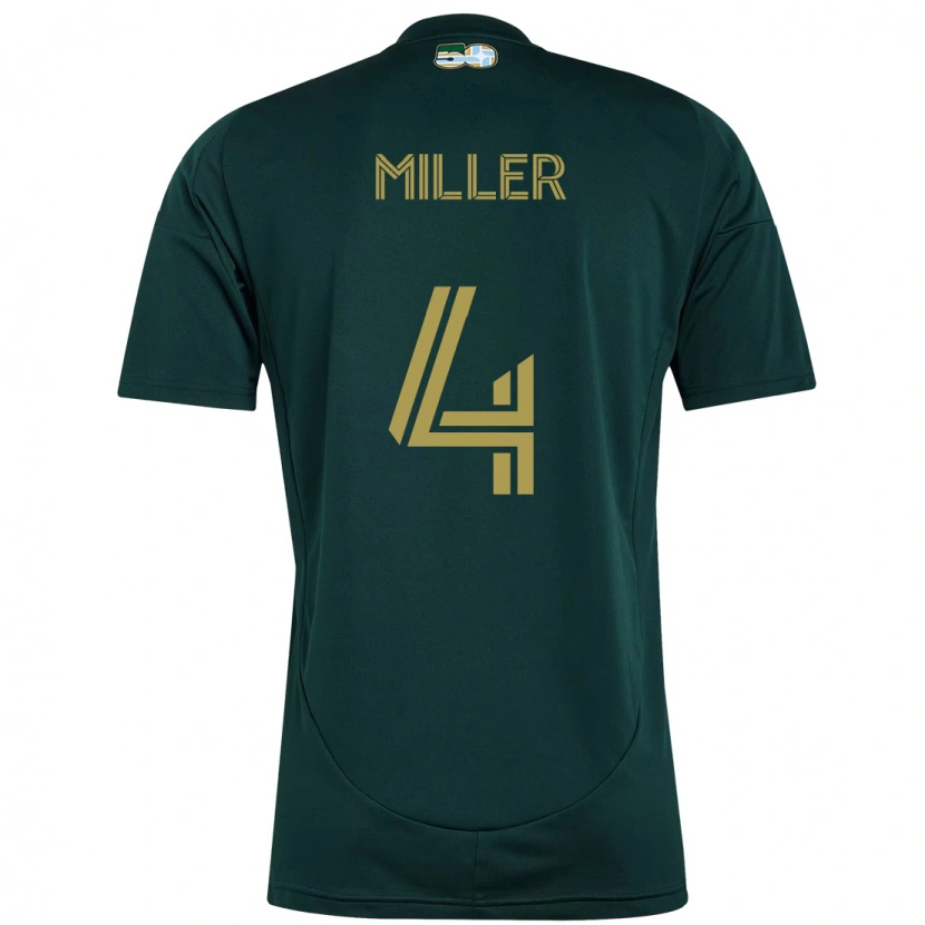 Danxen Heren Kamal Miller #4 Zwart Bruin Thuisshirt Thuistenue 2025/26 T-Shirt
