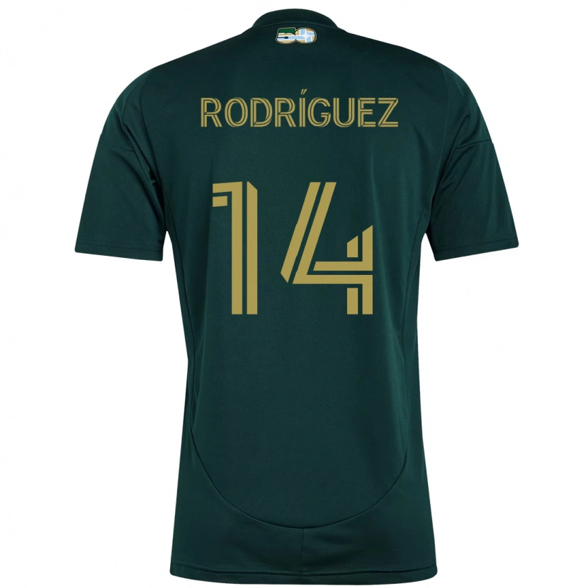 Danxen Heren Jonathan Rodríguez #14 Zwart Bruin Thuisshirt Thuistenue 2025/26 T-Shirt
