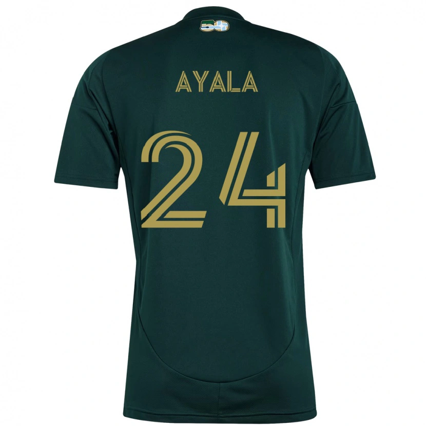 Danxen Heren David Ayala #24 Zwart Bruin Thuisshirt Thuistenue 2025/26 T-Shirt