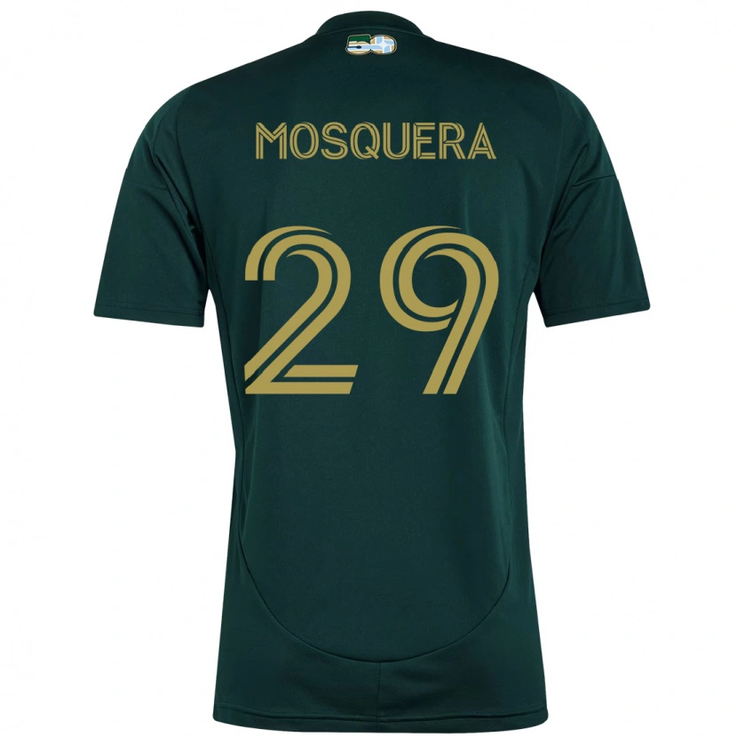 Danxen Heren Juan Mosquera #29 Zwart Bruin Thuisshirt Thuistenue 2025/26 T-Shirt
