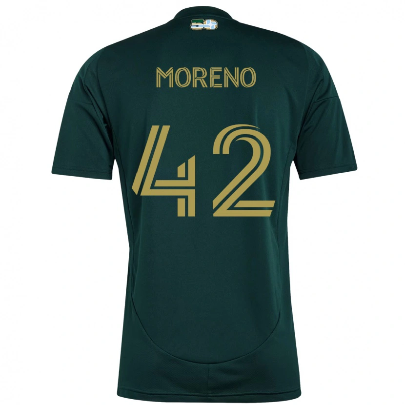 Danxen Heren Alexis Moreno #42 Zwart Bruin Thuisshirt Thuistenue 2025/26 T-Shirt