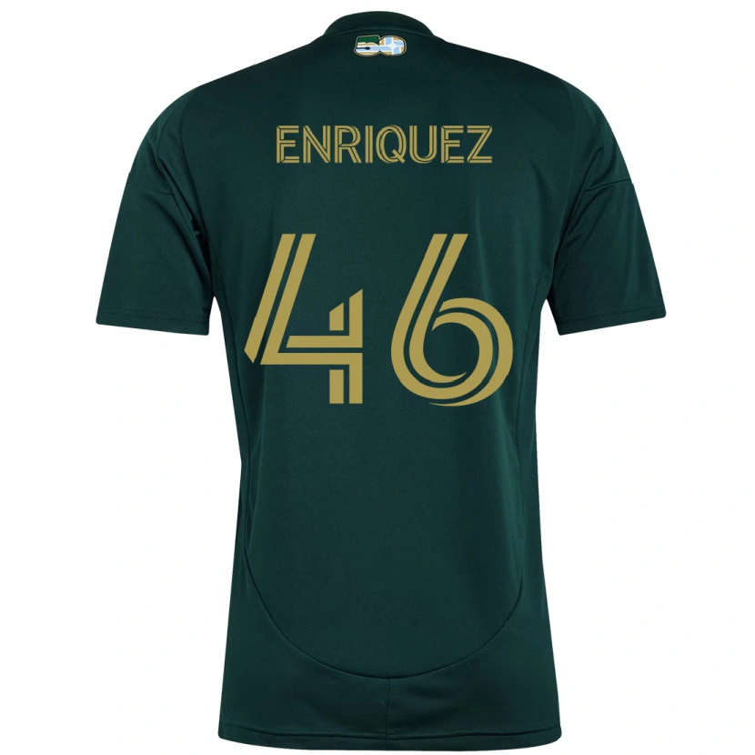 Danxen Heren Adolfo Enriquez #46 Zwart Bruin Thuisshirt Thuistenue 2025/26 T-Shirt