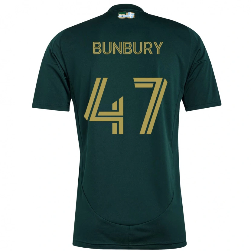Danxen Heren Mataeo Bunbury #47 Zwart Bruin Thuisshirt Thuistenue 2025/26 T-Shirt