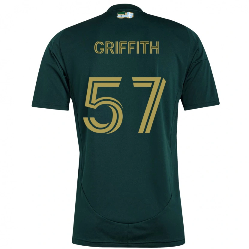 Danxen Heren Víctor Griffith #57 Zwart Bruin Thuisshirt Thuistenue 2025/26 T-Shirt
