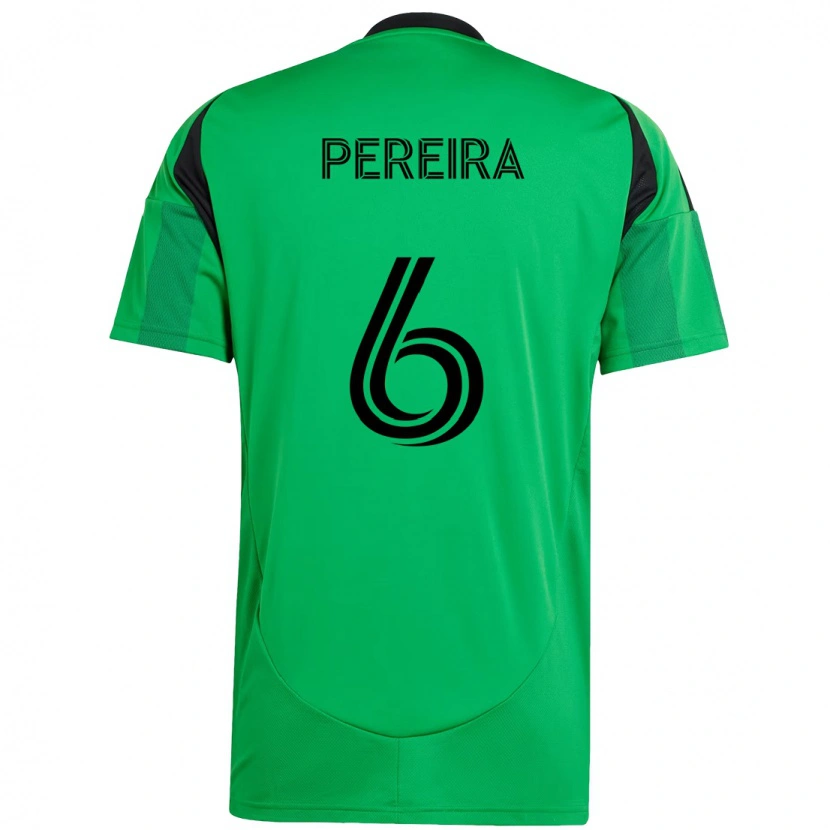 Danxen Heren Daniel Pereira #6 Groen Zwart Thuisshirt Thuistenue 2025/26 T-Shirt