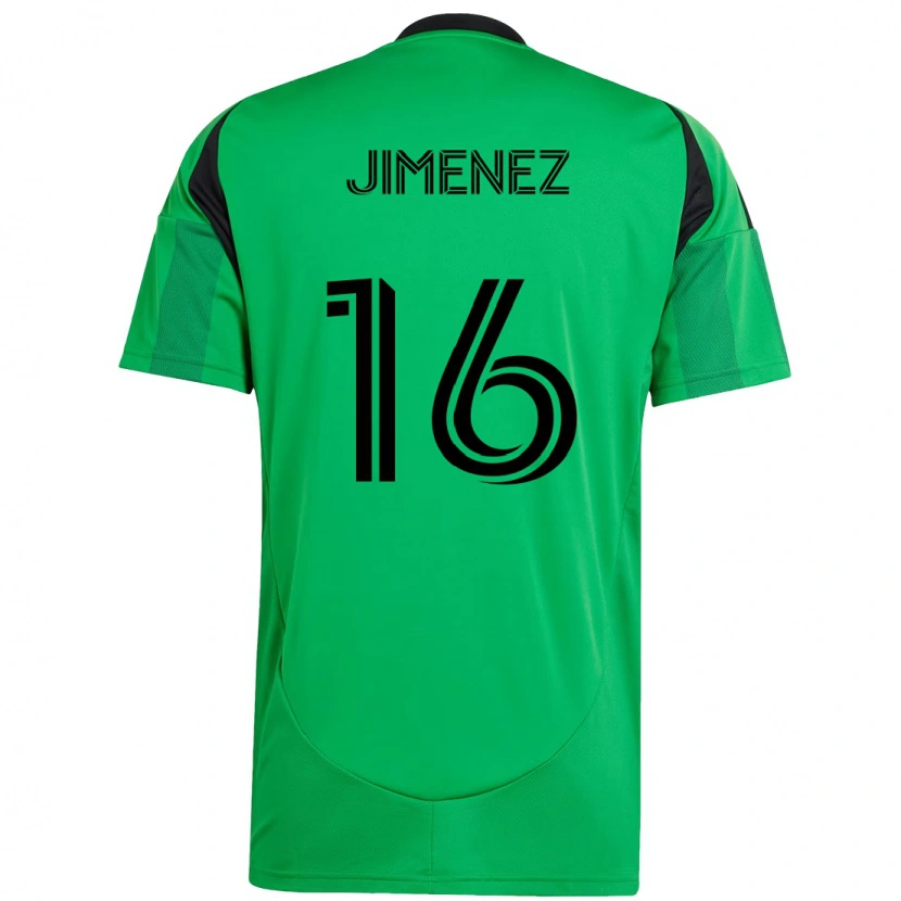 Danxen Heren Héctor Jiménez #16 Groen Zwart Thuisshirt Thuistenue 2025/26 T-Shirt