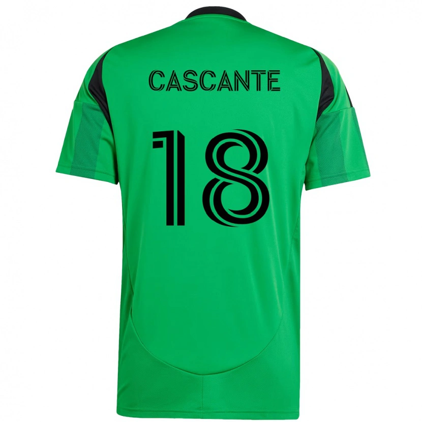 Danxen Heren Julio Cascante #18 Groen Zwart Thuisshirt Thuistenue 2025/26 T-Shirt