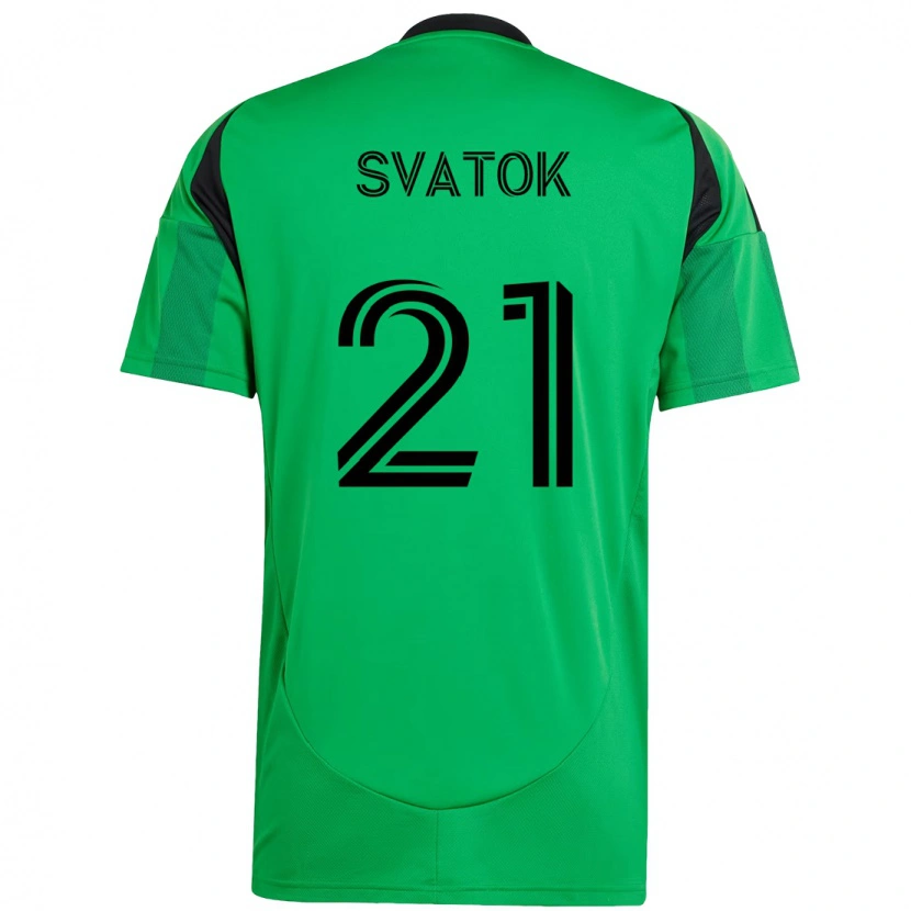 Danxen Heren Oleksandr Svatok #21 Groen Zwart Thuisshirt Thuistenue 2025/26 T-Shirt