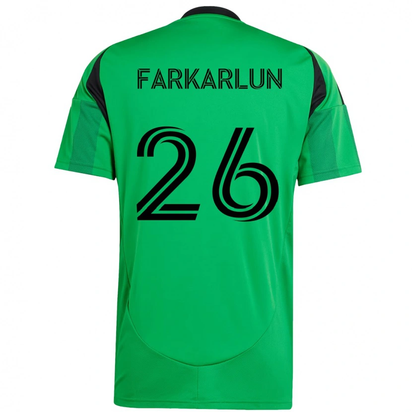 Danxen Heren Jimmy Farkarlun #26 Groen Zwart Thuisshirt Thuistenue 2025/26 T-Shirt