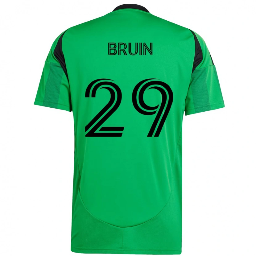 Danxen Heren Will Bruin #29 Groen Zwart Thuisshirt Thuistenue 2025/26 T-Shirt