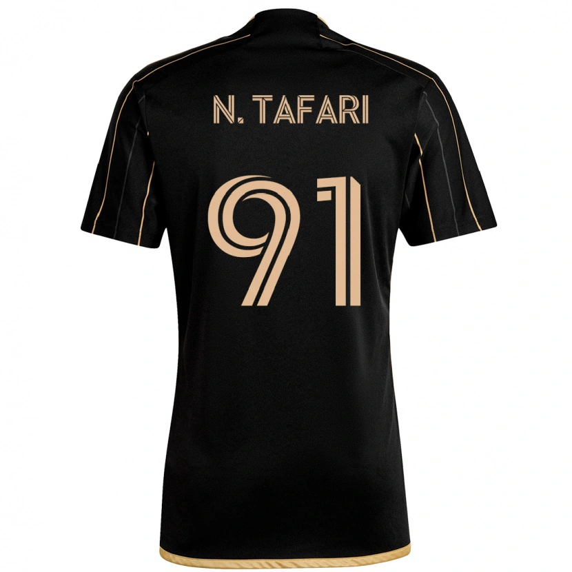 Danxen Heren Nkosi Tafari #91 Zwart Bruin Thuisshirt Thuistenue 2025/26 T-Shirt
