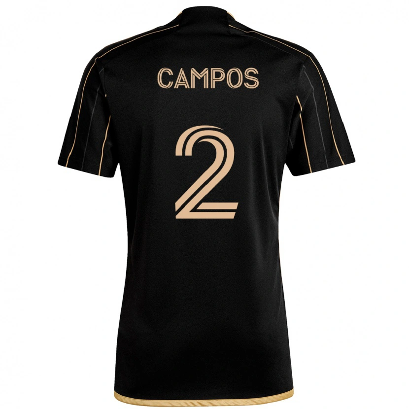 Danxen Heren Omar Campos #2 Zwart Bruin Thuisshirt Thuistenue 2025/26 T-Shirt