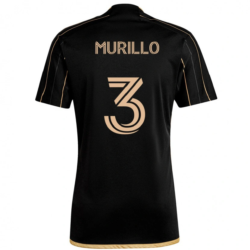 Danxen Heren Jesús Murillo #3 Zwart Bruin Thuisshirt Thuistenue 2025/26 T-Shirt