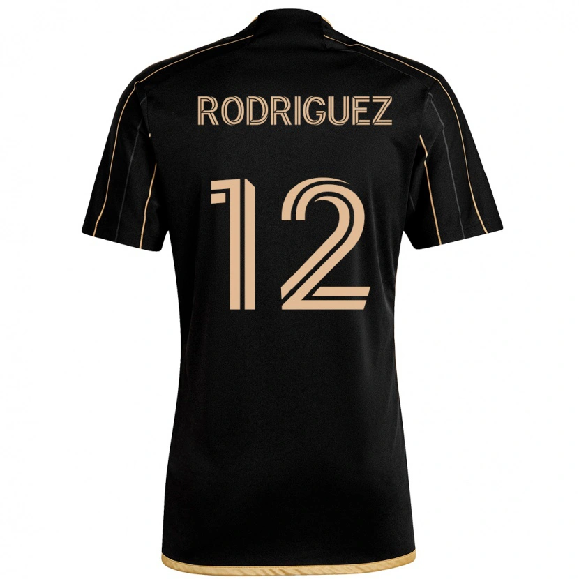 Danxen Heren Jeremi Rodriguez #12 Zwart Bruin Thuisshirt Thuistenue 2025/26 T-Shirt