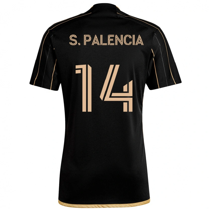 Danxen Heren Sergi Palencia #14 Zwart Bruin Thuisshirt Thuistenue 2025/26 T-Shirt
