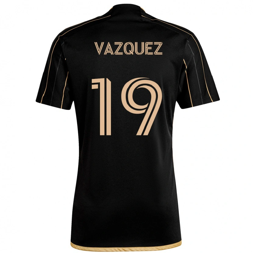 Danxen Heren Favian Vazquez #19 Zwart Bruin Thuisshirt Thuistenue 2025/26 T-Shirt