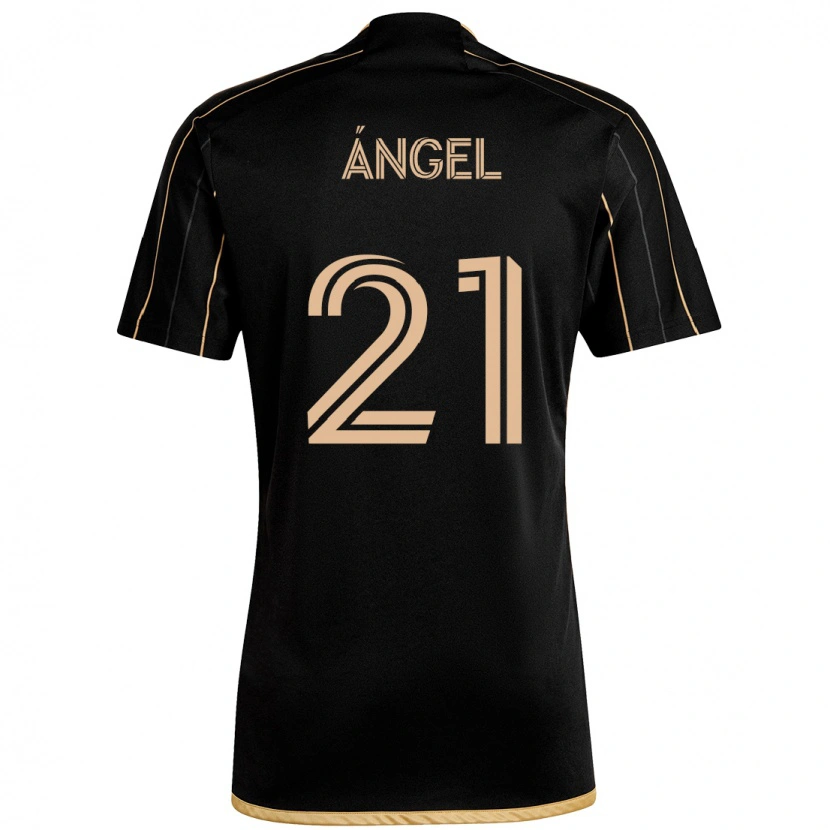 Danxen Heren Tomás Ángel #21 Zwart Bruin Thuisshirt Thuistenue 2025/26 T-Shirt