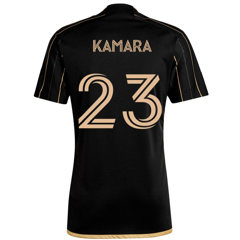 Danxen Heren Kei Kamara #23 Zwart Bruin Thuisshirt Thuistenue 2025/26 T-Shirt