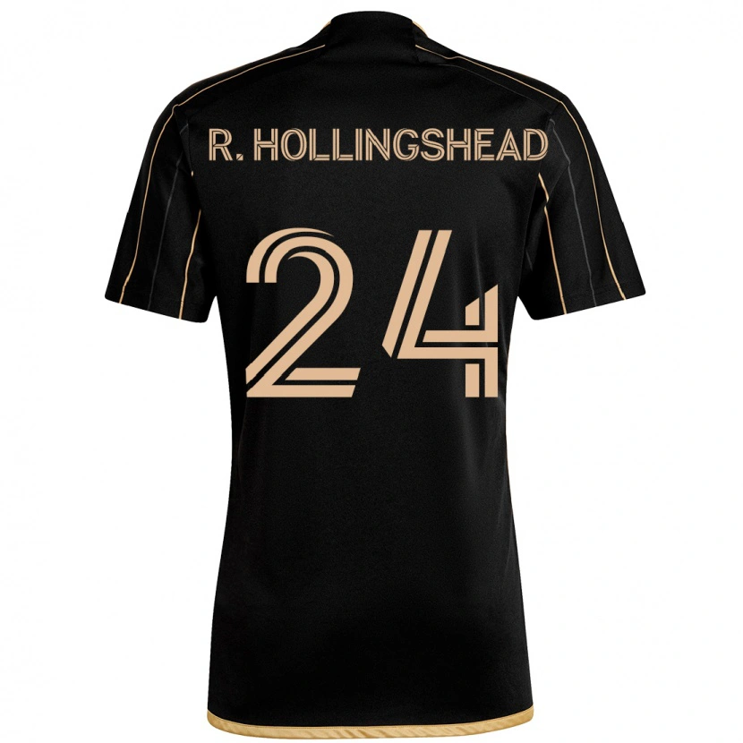 Danxen Heren Ryan Hollingshead #24 Zwart Bruin Thuisshirt Thuistenue 2025/26 T-Shirt