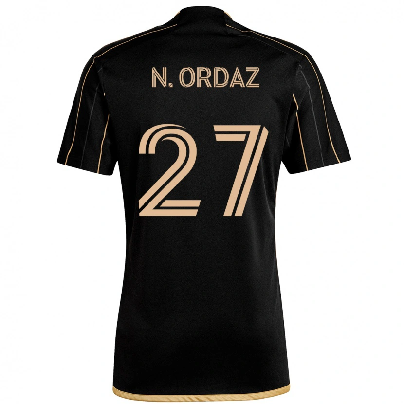 Danxen Heren Nathan Ordaz #27 Zwart Bruin Thuisshirt Thuistenue 2025/26 T-Shirt