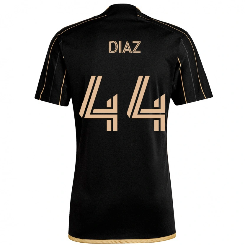 Danxen Heren Christian Díaz #44 Zwart Bruin Thuisshirt Thuistenue 2025/26 T-Shirt