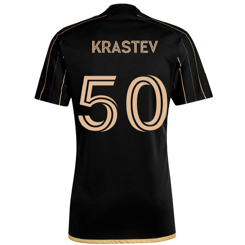 Danxen Heren Filip Krastev #50 Zwart Bruin Thuisshirt Thuistenue 2025/26 T-Shirt