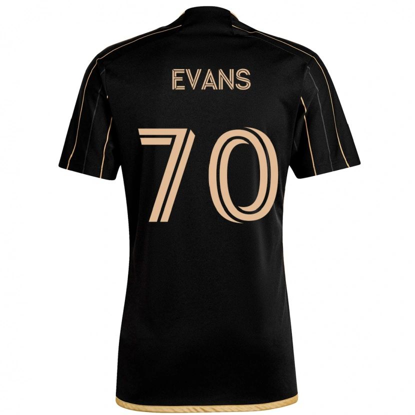 Danxen Heren Matthew Evans #70 Zwart Bruin Thuisshirt Thuistenue 2025/26 T-Shirt