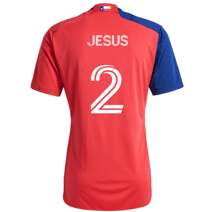 Danxen Heren Geovane Jesus #2 Rood Marineblauw Thuisshirt Thuistenue 2025/26 T-Shirt