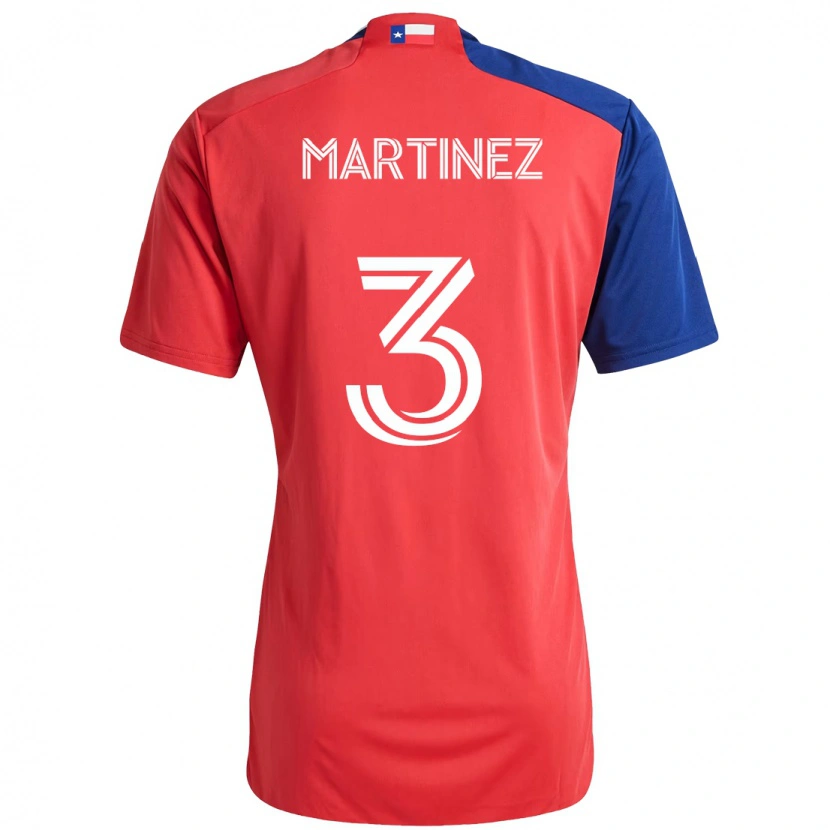 Danxen Heren José Antonio Martínez #3 Rood Marineblauw Thuisshirt Thuistenue 2025/26 T-Shirt