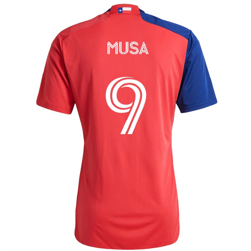 Danxen Heren Petar Musa #9 Rood Marineblauw Thuisshirt Thuistenue 2025/26 T-Shirt