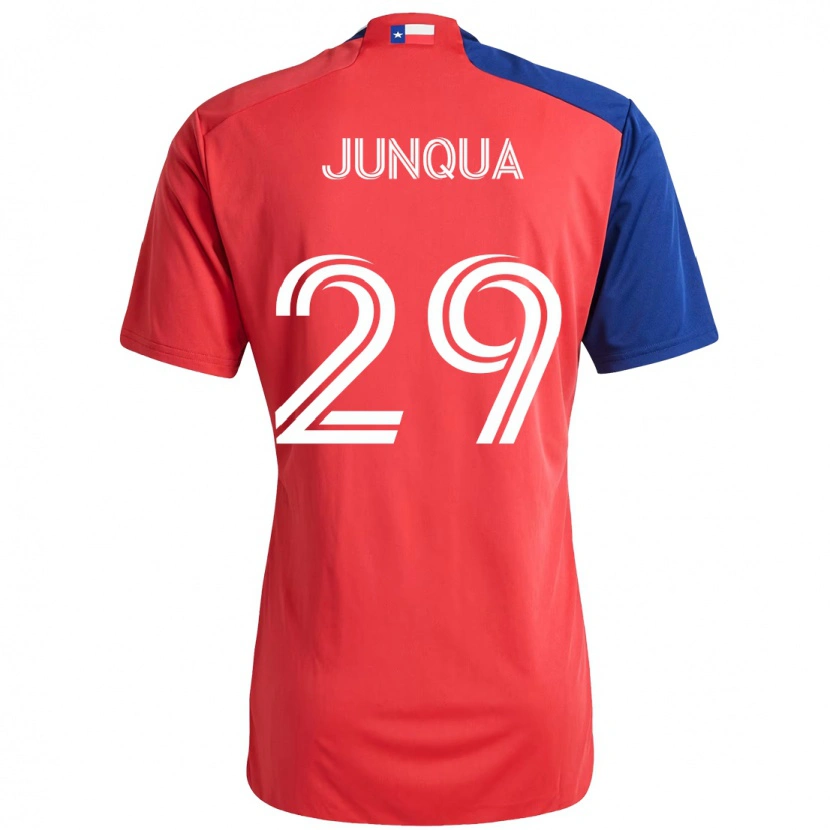 Danxen Heren Sam Junqua #29 Rood Marineblauw Thuisshirt Thuistenue 2025/26 T-Shirt