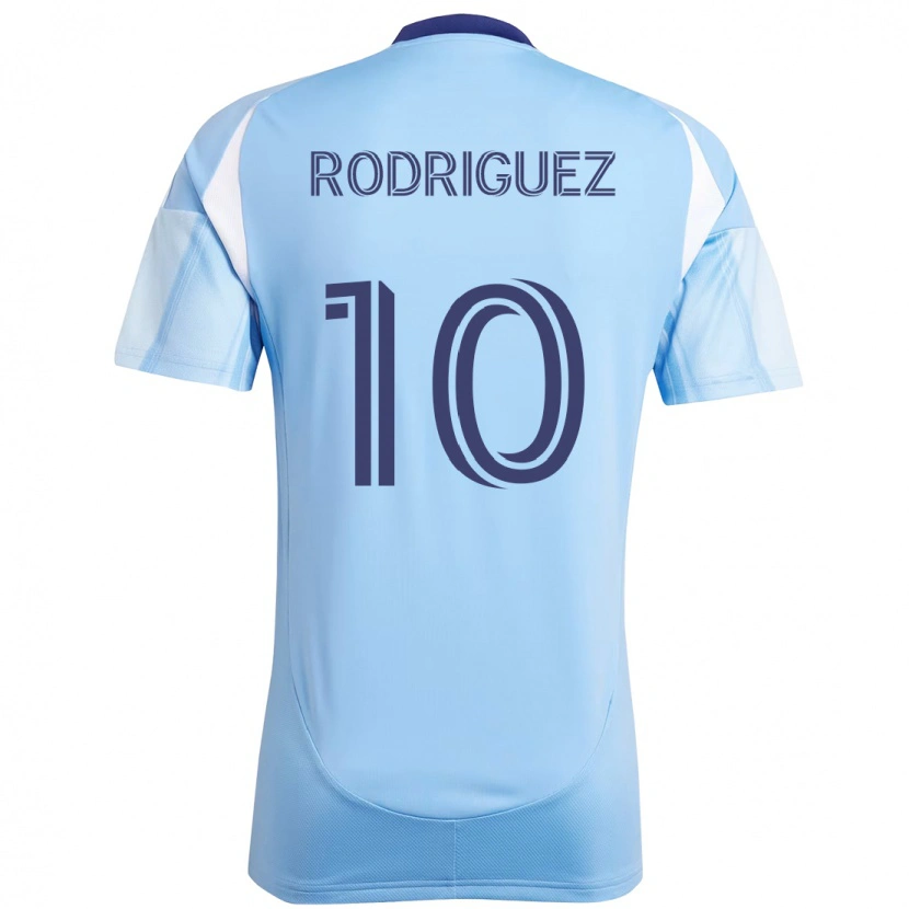 Danxen Heren Santiago Rodríguez #10 Lichtblauw Thuisshirt Thuistenue 2025/26 T-Shirt