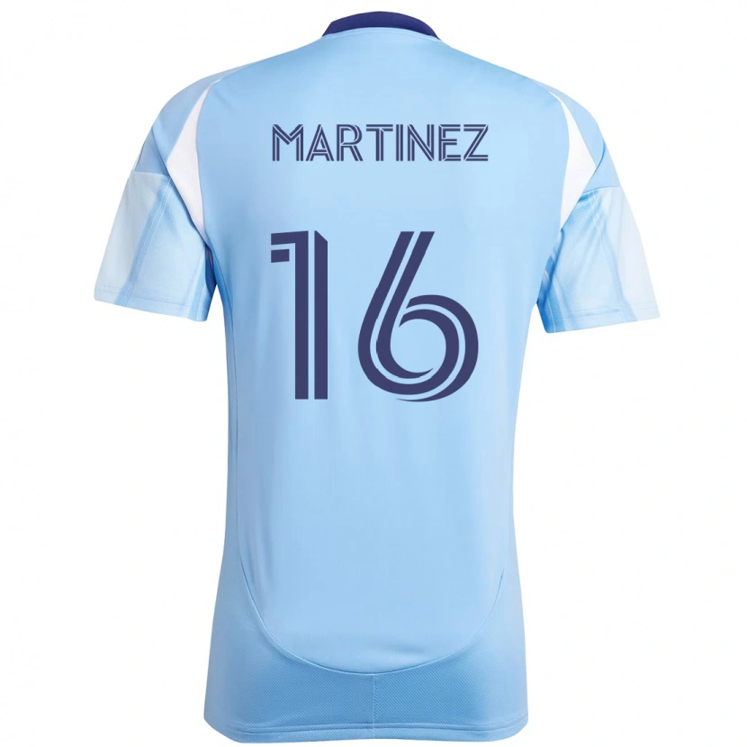 Danxen Heren Alonso Martínez #16 Lichtblauw Thuisshirt Thuistenue 2025/26 T-Shirt
