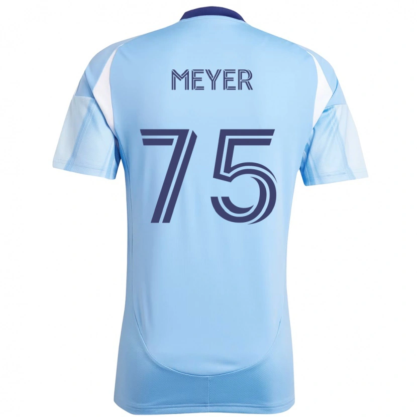 Danxen Heren Will Meyer #75 Lichtblauw Thuisshirt Thuistenue 2025/26 T-Shirt
