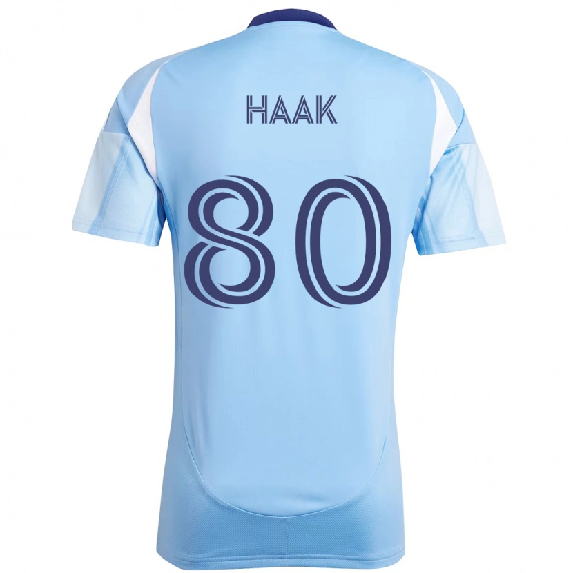 Danxen Heren Justin Haak #80 Lichtblauw Thuisshirt Thuistenue 2025/26 T-Shirt