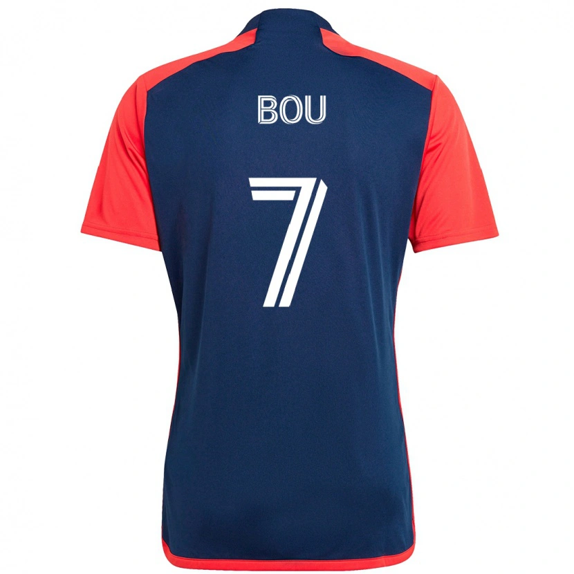 Danxen Heren Gustavo Bou #7 Blauw Rood Thuisshirt Thuistenue 2025/26 T-Shirt