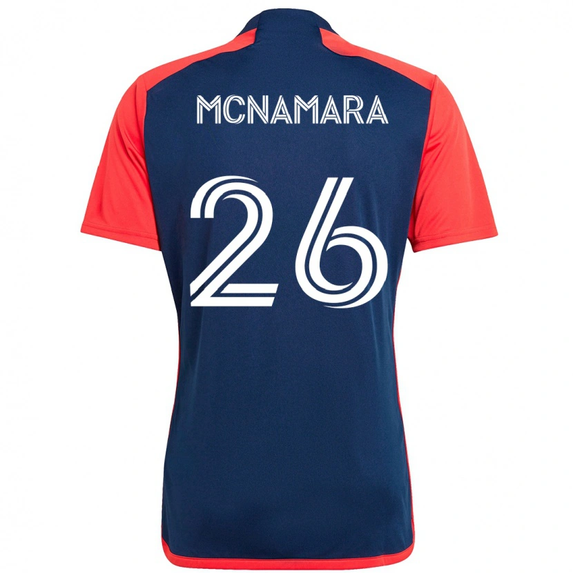 Danxen Heren Tommy Mcnamara #26 Blauw Rood Thuisshirt Thuistenue 2025/26 T-Shirt