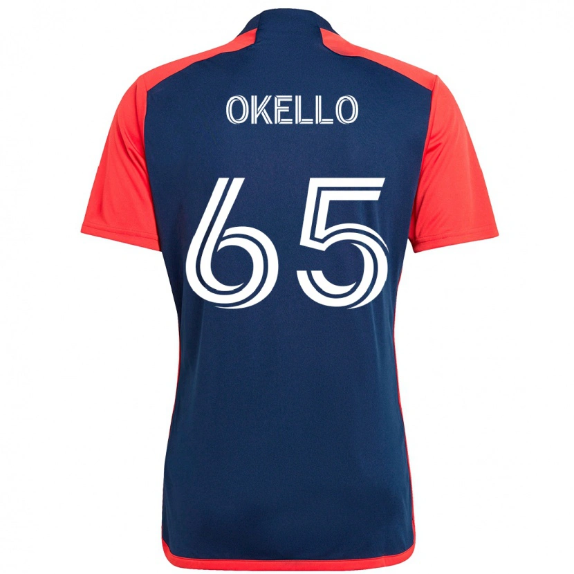Danxen Heren Noble Okello #65 Blauw Rood Thuisshirt Thuistenue 2025/26 T-Shirt
