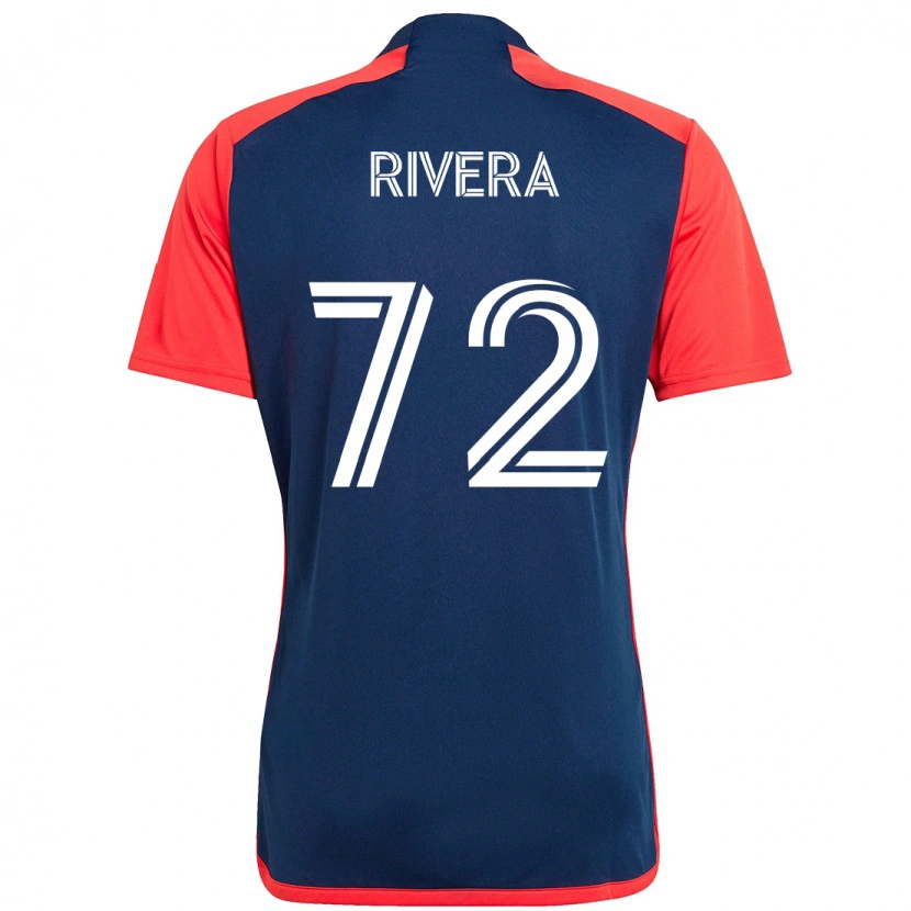 Danxen Heren Damián Rivera #72 Blauw Rood Thuisshirt Thuistenue 2025/26 T-Shirt