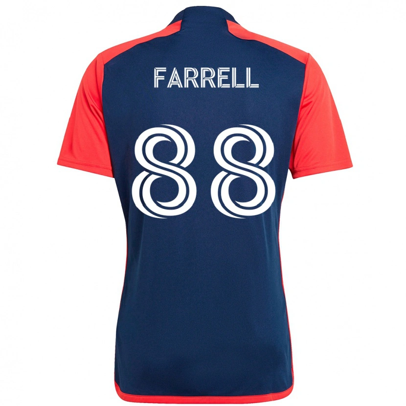 Danxen Heren Andrew Farrell #88 Blauw Rood Thuisshirt Thuistenue 2025/26 T-Shirt